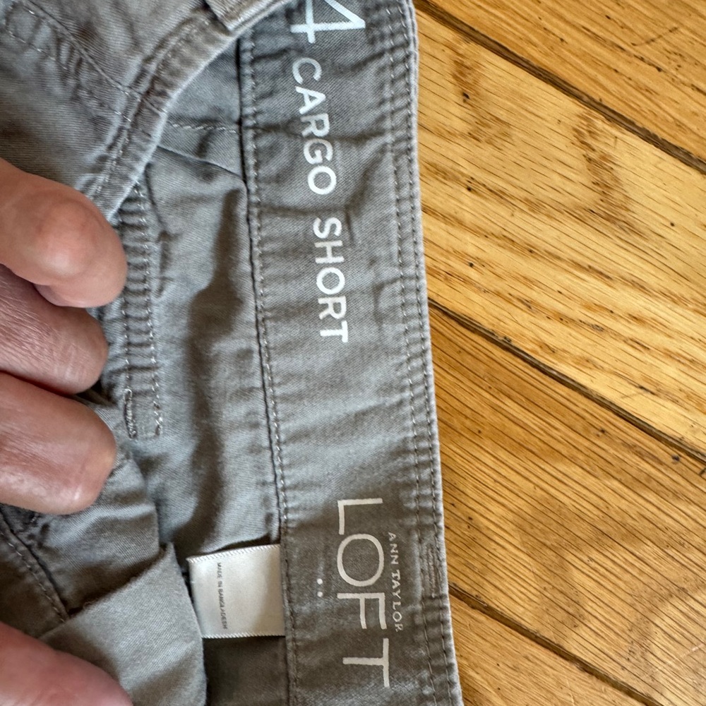 LOFT Cargo Shorts Set - Tan, Green, White - Picture 3 of 5